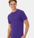 Hanes 4873 Cool DRI® Cotton Touch T-Shirt in Athletic purple side view
