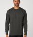 Cotton Heritage M2460 Lightweight Fleece Crewneck in Lite charcoal htr discontinued front view