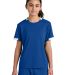 Sport Tek YST440 Sport-Tek Youth Club Short Sleeve in Try/white front view