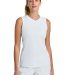 Sport Tek LST441 Sport-Tek Women's Club Sleeveless in Wht/wht front view