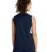 Sport Tek YST441 Sport-Tek Youth Club Sleeveless V in Trnv/white back view