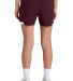 Sport Tek YST442 Sport-Tek Youth Club 5  Short in Mar/white back view