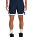 Sport Tek ST901 Sport-Tek Rival Basketball 7 Short in Trnv/white front view