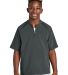 Sport Tek YJST489 Sport-Tek Youth Repeat 1/2-Zip S in Irongrey front view