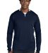 Sport Tek ST443 Sport-Tek Club 1/4-Zip Pullover in Trnv/white front view
