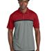 Sport Tek ST741 Sport-Tek UV Micropique Colorblock in Dr/gcch/bk front view