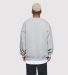 Teestyled TS9503  | HAND DISTRESSED SWEATSHIRTS in Athletic heather back view