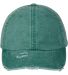 Adams Hats LP108 Classic Pigment Distressed Cap in Forest green front view