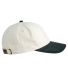 Big Accessories BA710 Two-Tone Corduroy Cap in Cream/ olive side view