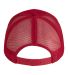 Big Accessories BX019Y Youth Structured Trucker Ca in Red/ red back view