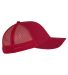 Big Accessories BX019Y Youth Structured Trucker Ca in Red/ red side view