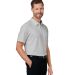 Devon and Jones DG120 Men's Raleigh Stretch Polo in Grey side view
