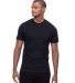 Threadfast Apparel T1001 Epic Unisex CVC T-Shirt in Solid black front view