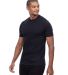 Threadfast Apparel T1001 Epic Unisex CVC T-Shirt in Solid black side view