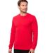 Threadfast Apparel T3000 Epic Unisex Long-Sleeve T in Red front view