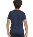 Threadfast Apparel T1001B Youth Epic CVC T-Shirt in Heather navy back view