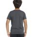 Threadfast Apparel T1001B Youth Epic CVC T-Shirt in Heather black back view