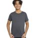 Threadfast Apparel T1001B Youth Epic CVC T-Shirt in Heather black front view