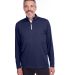 Puma 596807 Icon Quarter-Zip Pullover in Peacoat front view