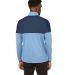 Puma 595803 Cloudspun Warm Up Quarter-Zip Pullover in Blu bell/ dk dnm back view