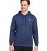 Puma 534527 Cloudspun Progress Hooded Sweatshirt in Navy blazer hthr front view