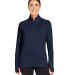 Puma PG400W Women's Bandon Quarter-Zip Pullover in Navy blazer front view