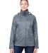 Marmot M15866 Ladies' Precip Eco Rain Jacket in Steel onyx front view