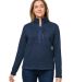 Marmot M16248 Ladies' Dropline Half-Zip Jacket in Artic navy hthr front view
