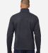 Marmot M16223 Men's Drop Line Fleece Jacket in Black heather back view