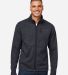 Marmot M16223 Men's Drop Line Fleece Jacket in Black heather front view