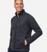 Marmot M16223 Men's Drop Line Fleece Jacket in Black heather side view
