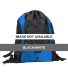 8890 UltraClub® Santa Cruz Backpack Black/White front view
