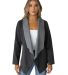 Stilo Apparel FS30344 Combo Bonded Sweater Knit Wa in Charcoal front view