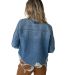 Stilo Apparel FS22749 Oversized Jacket in Med wash