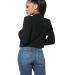 Stilo Apparel FS26856 Cropped Blazer in Black back view