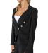 Stilo Apparel FS29894 KNIT CREPE NOTCHED LAPEL COL in Black side view