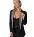 Stilo Apparel FS30068 GLITZY RHINESTONE COLLAR DOU in Black