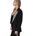 Stilo Apparel FS30068 GLITZY RHINESTONE COLLAR DOU in Black