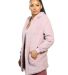 Stilo Apparel FS23937 Fuzzy Fleece Teddy 2 Ply Lon in Pink side view