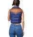 Stilo Apparel FS28447 Juno Western Puffer Jacket B in Blue back view