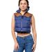 Stilo Apparel FS28447 Juno Western Puffer Jacket B in Blue front view