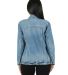 Stilo Apparel FS17864 Oversized Solid Denim Jacket in Denim back view