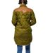 Stilo Apparel FS28446 Quilted Western Duster with  in Miltary green back view