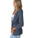 Stilo Apparel JK18888 Roushed Sleeve Blazer in Slate side view