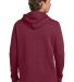 Next Level Apparel 9300 Malibu Welt Pocket Hoodie in Heather cardinal back view