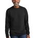 Volunteer Knitwear VL130    Chore Fleece Crewneck in Deepblack front view