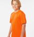 Allpro 48000Y Pro-Lock Youth Performance T-Shirt in Neon orange side view