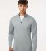 Allpro 4HM700 Performance Mélange Quarter-Zip Pul in Silver melange front view