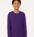 Allpro 48400Y Pro-Lock Youth Performance Long Slee in Purple front view