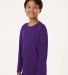 Allpro 48400Y Pro-Lock Youth Performance Long Slee in Purple side view